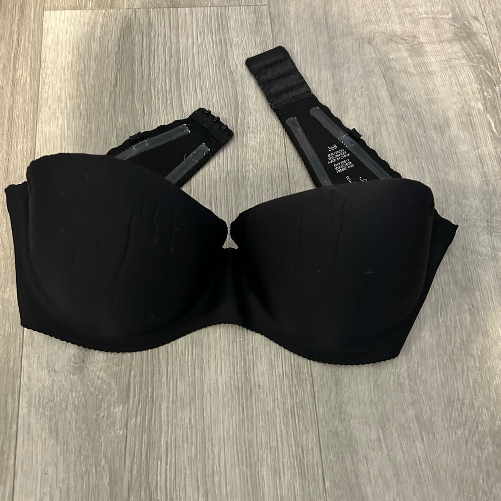 Victoria's Secret Black Strapless Bra